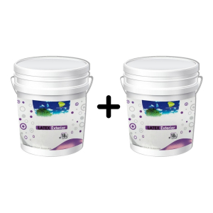 Pintura Látex Exterior Passol 18lts + 18lts Blanco - Imagen 2
