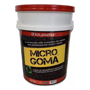 Membrana Impermeabilizante Caucho Microgoma Gris 22kg