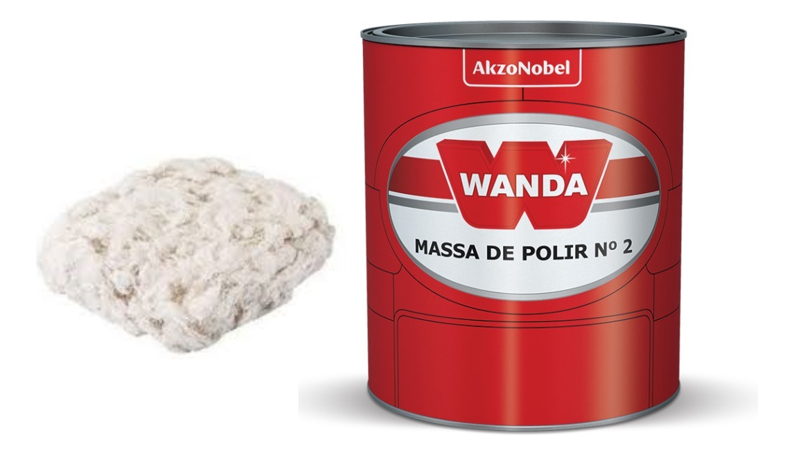 Pasta De Pulir Fina Wanda 1kg + Paquete Estopa Slender 1kg Mundocolor