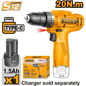 Taladro Atornillador Batería Ingco 12v Cdli12428 Mundocolor - Imagen 2