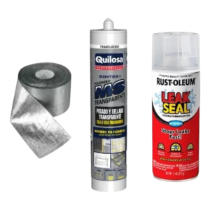 Impermeabilizante Aerosol + 1,5mt Membrana + Sellador Transp