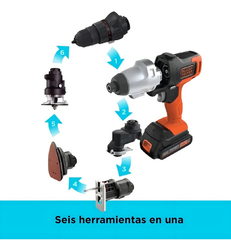Taladro Atornillador Inalámbrico De 10mm Black+decker Mtx20k - Imagen 7