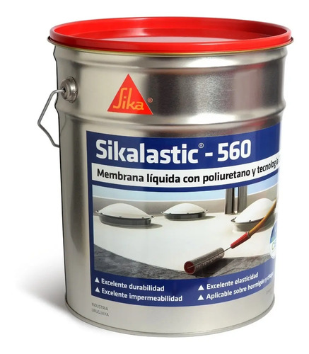 Sikalastic 560 Membrana Líquida Sika Con Poliuretano 20+20k - Imagen 2