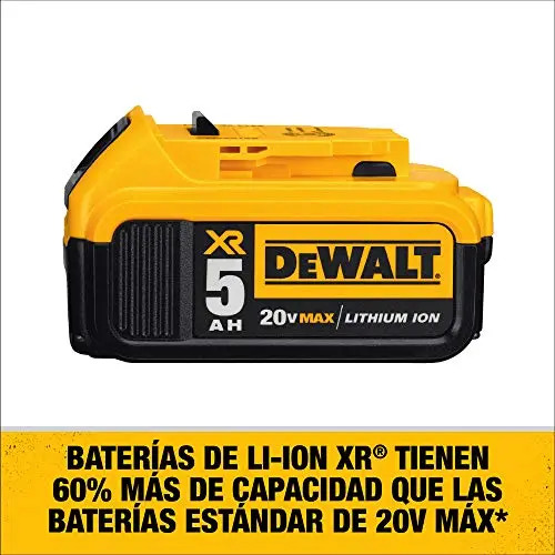 Bateria Dewalt Dcb205 20v Max Xr, Ion De Litio, 5.0ah, Color - Imagen 3