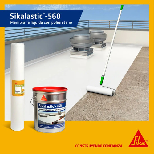 Sikalastic 560 Membrana Líquida Sika Con Poliuretano 20+20k - Imagen 7