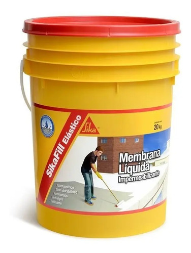 Membrana Líquida Sikafill Elastico 20k Blanco - Imagen 3