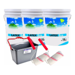Combo Pintura Int Latex Passol 3 X 18lt + Bandeja + Rodillos