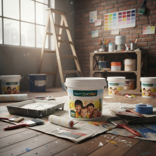 Pintura Latex Exterior Premium Mundocolor 3.6lts - Imagen 2