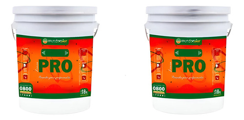 Pintura Cielos Rasos Antihongos Mundo Pro Combo 18+18lts