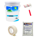 Pintura Latex Int Passol 18lt + Rodillo + Cinta + 2k Enduido