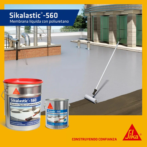 Sikalastic 560 Membrana Líquida Sika Con Poliuretano 20+20k - Imagen 13