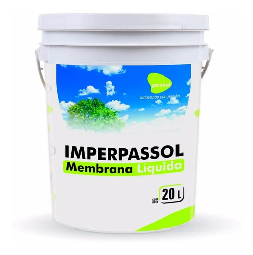 Pintura Membrana Liquida Impemeabilizante Passol 20kg Blanco