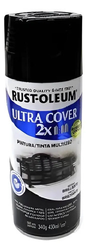 Pintura Spray Aerosol Rust-oleum Negro Brillante 430ml