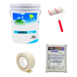 Pintura Latex Int Passol 18lt + Rodillo + Cinta + 5k Enduido