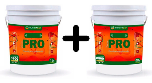 Pintura Cielos Rasos Antihongos Mundo Pro Combo 18+18lts - Imagen 2