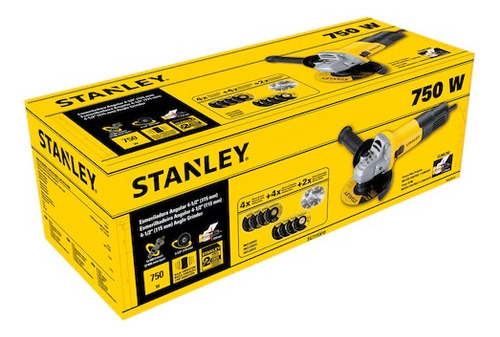 Kit Amoladora+ 10 Discos Stanley Sg7115v10b2c Corte-desbaste - Imagen 5