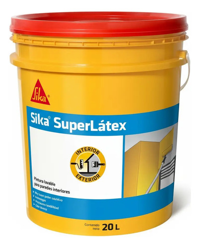 Pintura Super Latex Interior Lavable Sika 20lts Blanco - Imagen 3