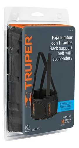 Faja Lumbar Truper Antilumbago Con Tiradores Mundocolor
