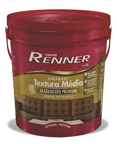 Pintura Texturada Media Renner Interior Y Exterior - 25 Kg