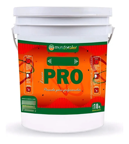 Pintura Exterior E Interior Lavable Mundo Pro 3.6lts