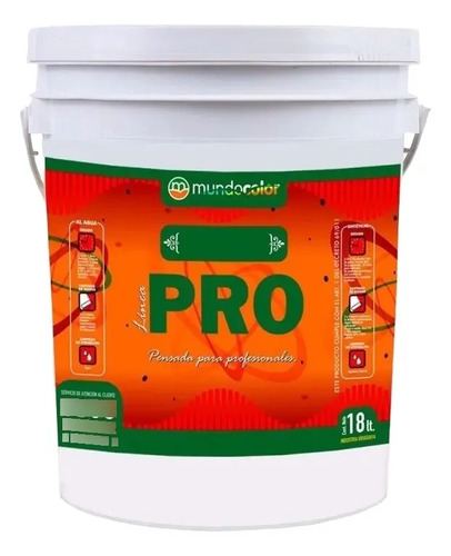 Pintura Exterior E Interior Lavable Mundo Pro 3.6lts - Imagen 2