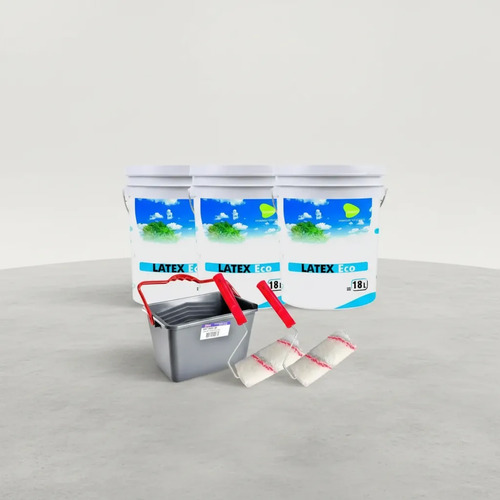 Combo Pintura Int Latex Passol 3 X 18lt + Bandeja + Rodillos - Imagen 2