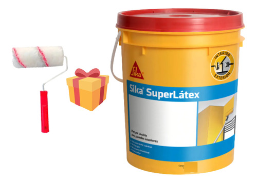 Pintura Lavable Antihongos Superlatex Sika 20l + Regalo