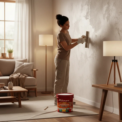 Textura Renner Adornare Rustico Blanco 14l - Imagen 3