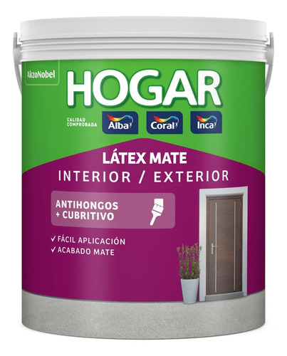 Látex Blanco Inca Hogar Interior Exterior Antihongos 3.6l