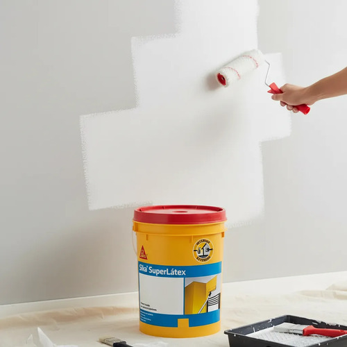 Pintura Lavable Antihongos Superlatex Sika 20l + Regalo - Imagen 3