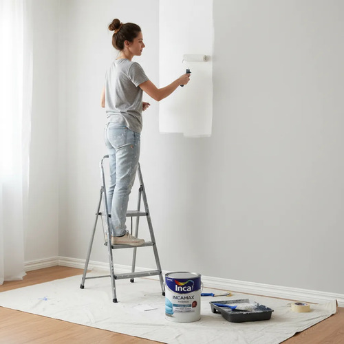 Incamax Pintura Interior Lavable Directo Sobre Yeso 4 Lt - Imagen 3