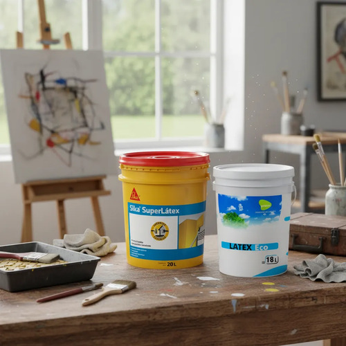Pintura Latex Interior Lavable Sika 20+18 Látex Eco Passol - Imagen 2