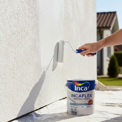 Impermeabilizante Incaflex Frentes Y Muros Inca Blanco 4 Lt - Imagen 3