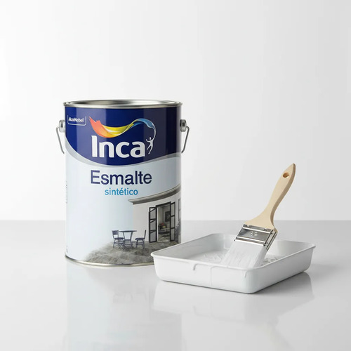 Esmalte Sintetico Satinado Inca 1lt Color Blanco - Imagen 2