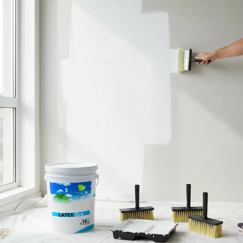 Pintura Latex Int Passol 3x18lt + 3 Brochas + 5kg Enduido - Imagen 3