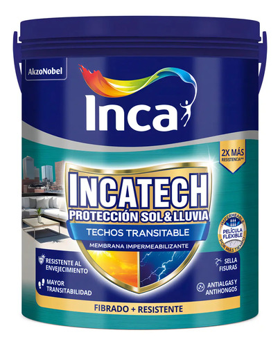 Membrana Liquida Impermeabilizante Inca Incatech Fibrado 4k